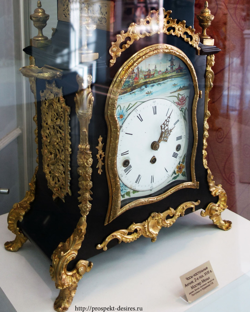 Часы настольные, 18 век, Англия