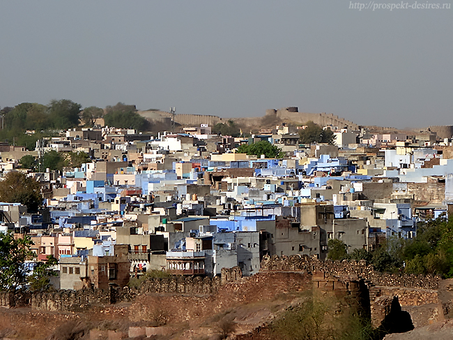 Джодхпур в Индии вид с форта