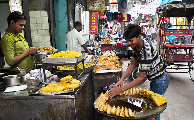 уличная еда в Индии